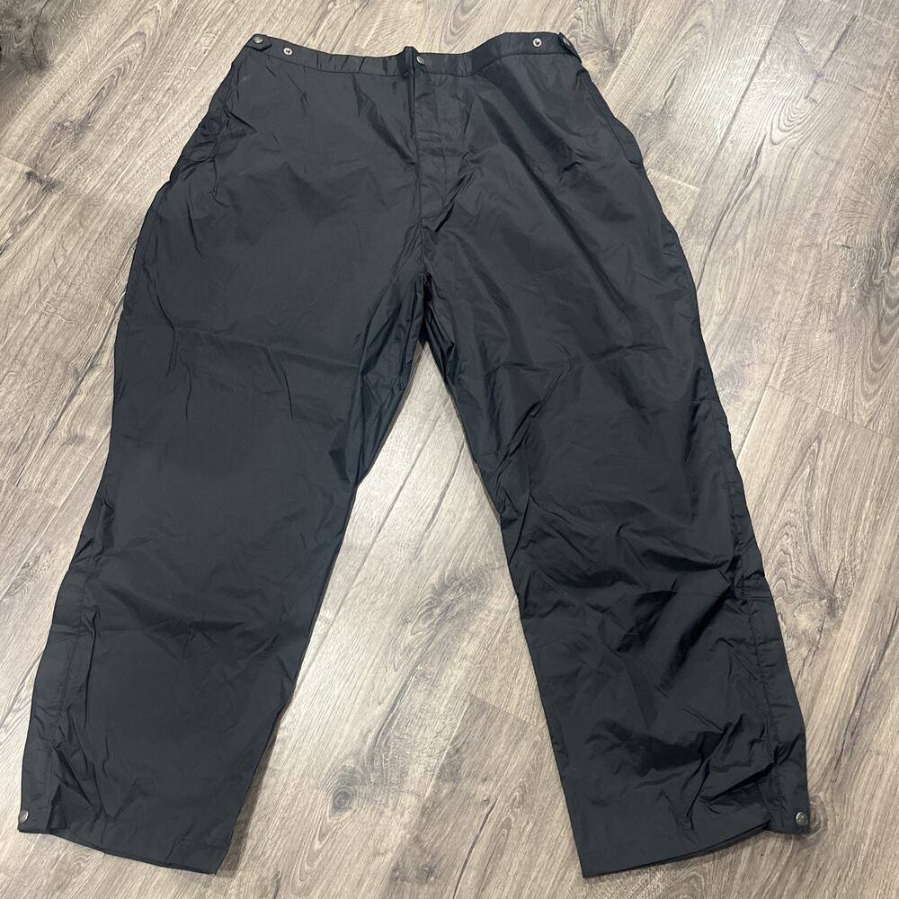 Golf Rain Pants Mens XXL Black Aquity Nylon Shell adjustable Waist lightweight